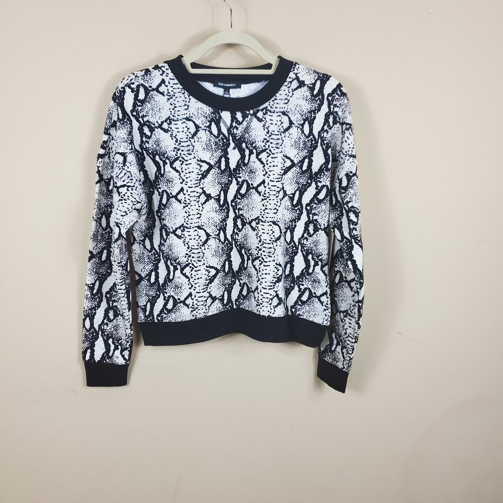 525 America Python Print Sweatshirt Women's Size S